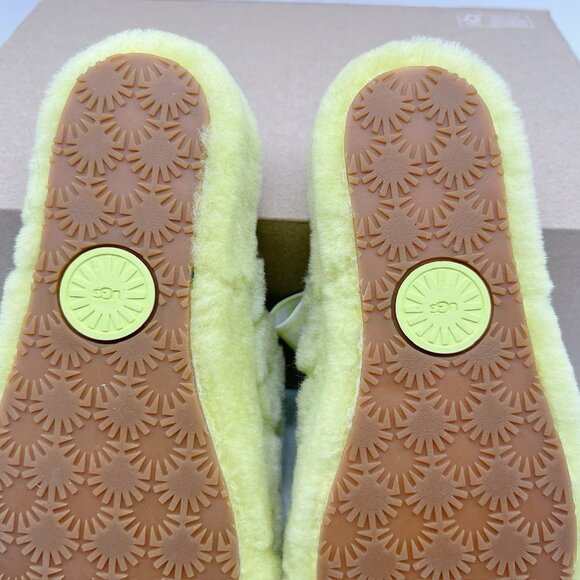 UGG Women's Fluff Yeah Slide Poppy Slipper Platform Pollen Yellow 1118459 US 6 - Picture 11 of 12